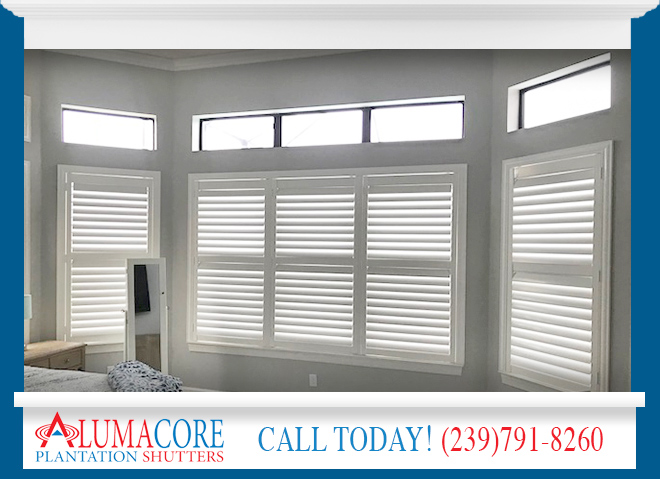 White Plantation Shutters in and near Lely Florida